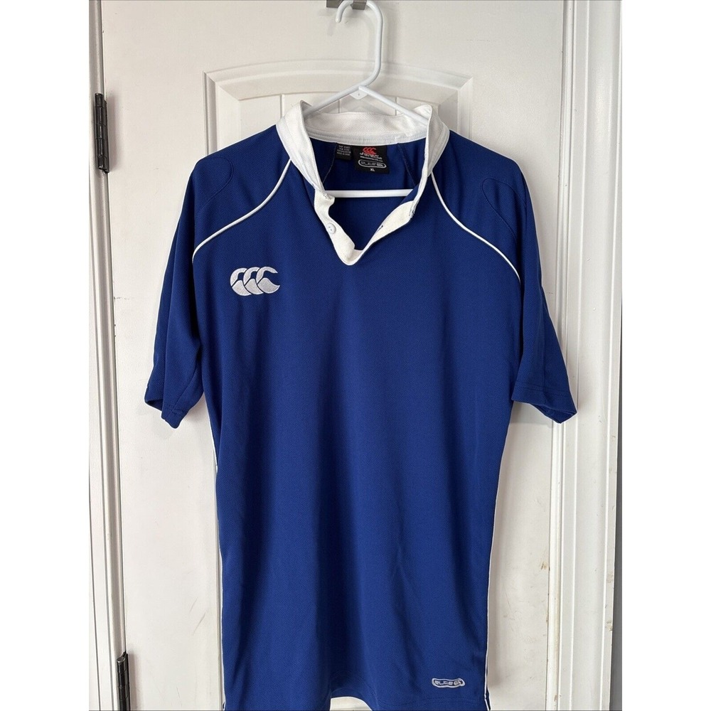 Canterbury Elite dual performance rugby jersey men‎ sz XL royal blue/white